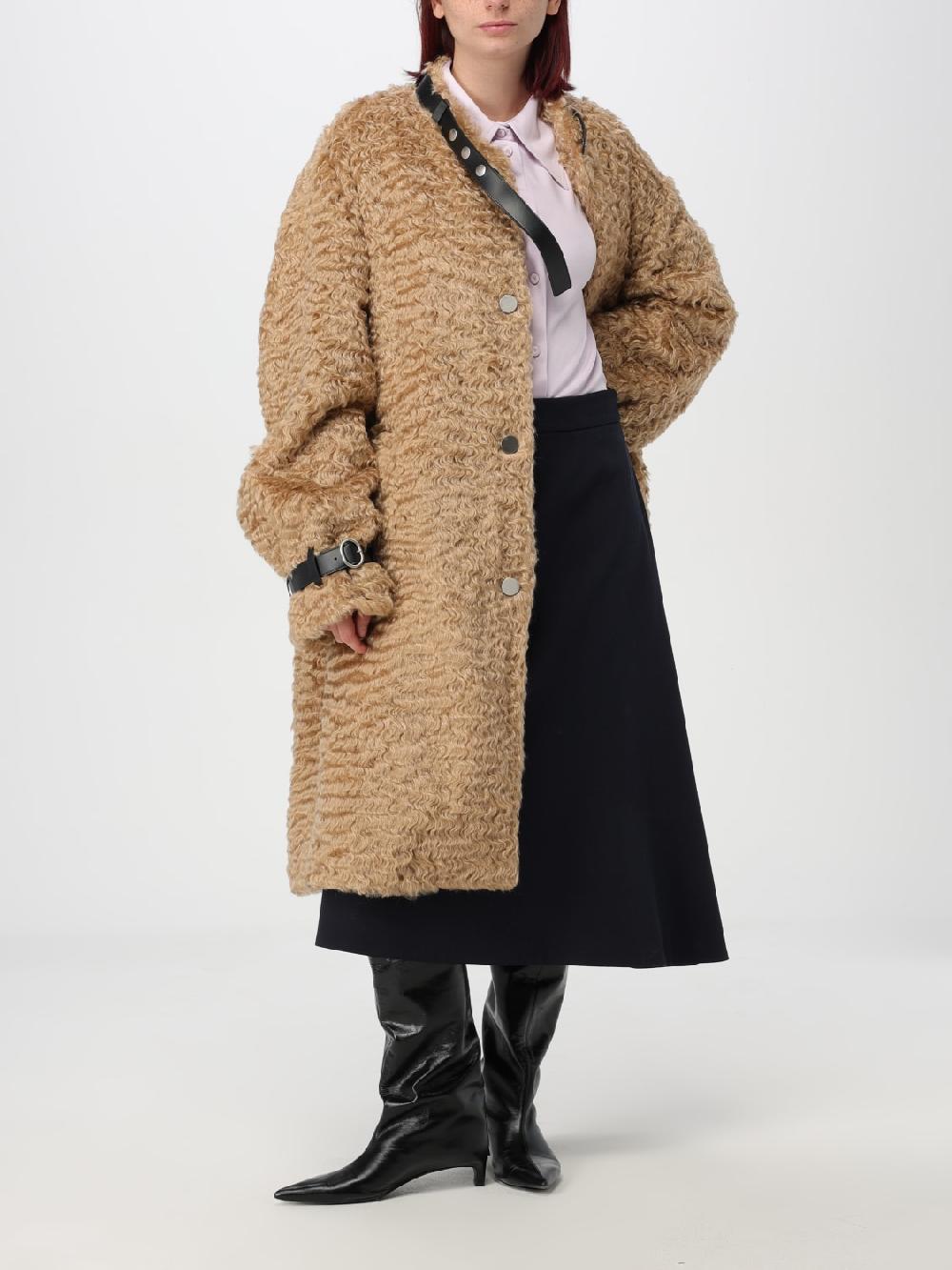 Giglio Cappotto Jil Sander In Mohair E Cotone