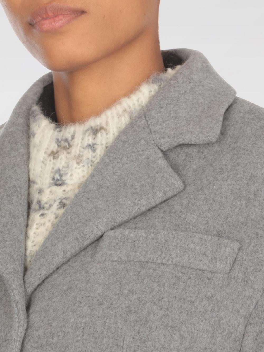 Giglio Cappotto MSGM In Misto Lana
