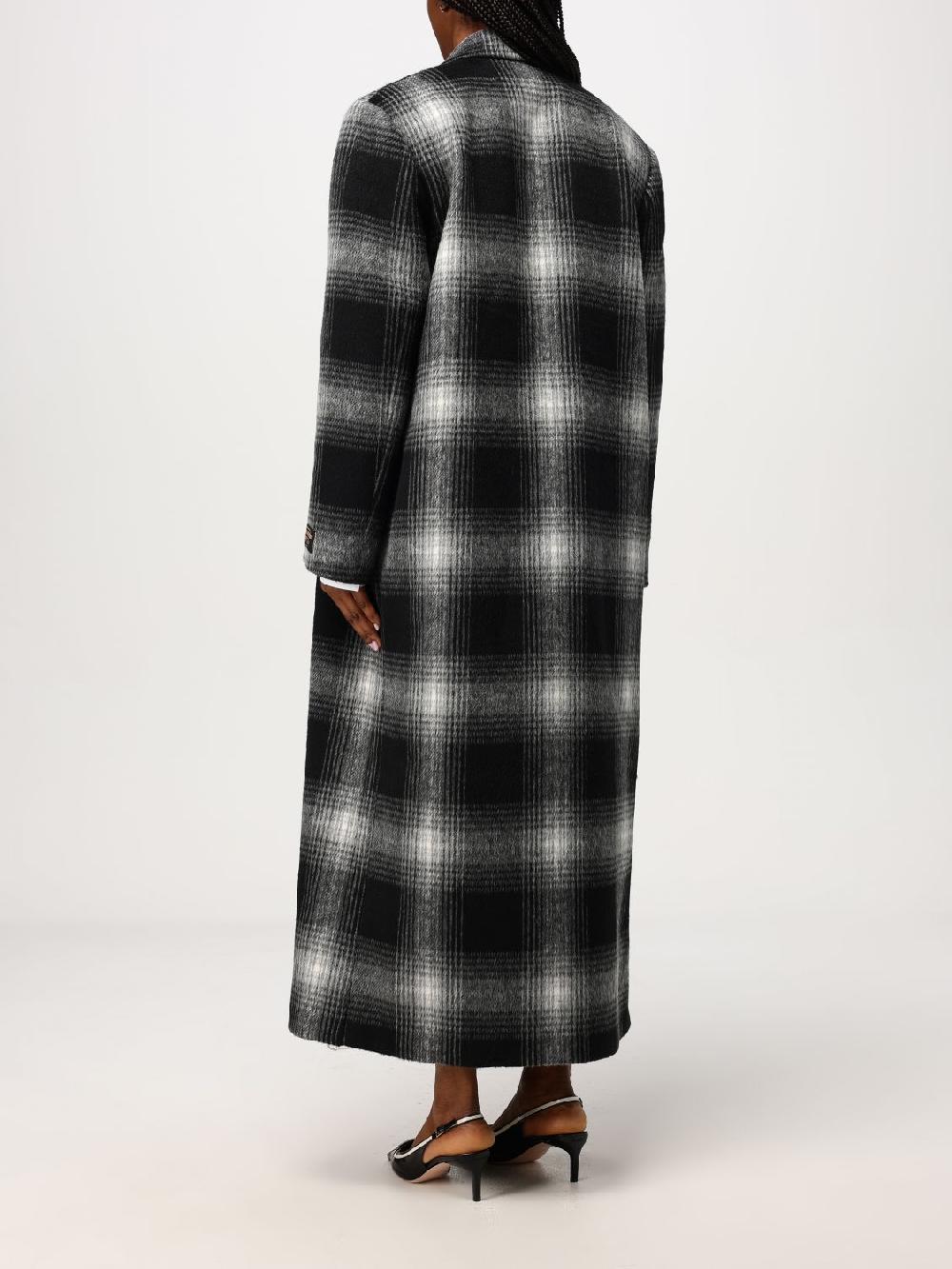 Giglio Cappotto N° 21 In Misto Lana Check