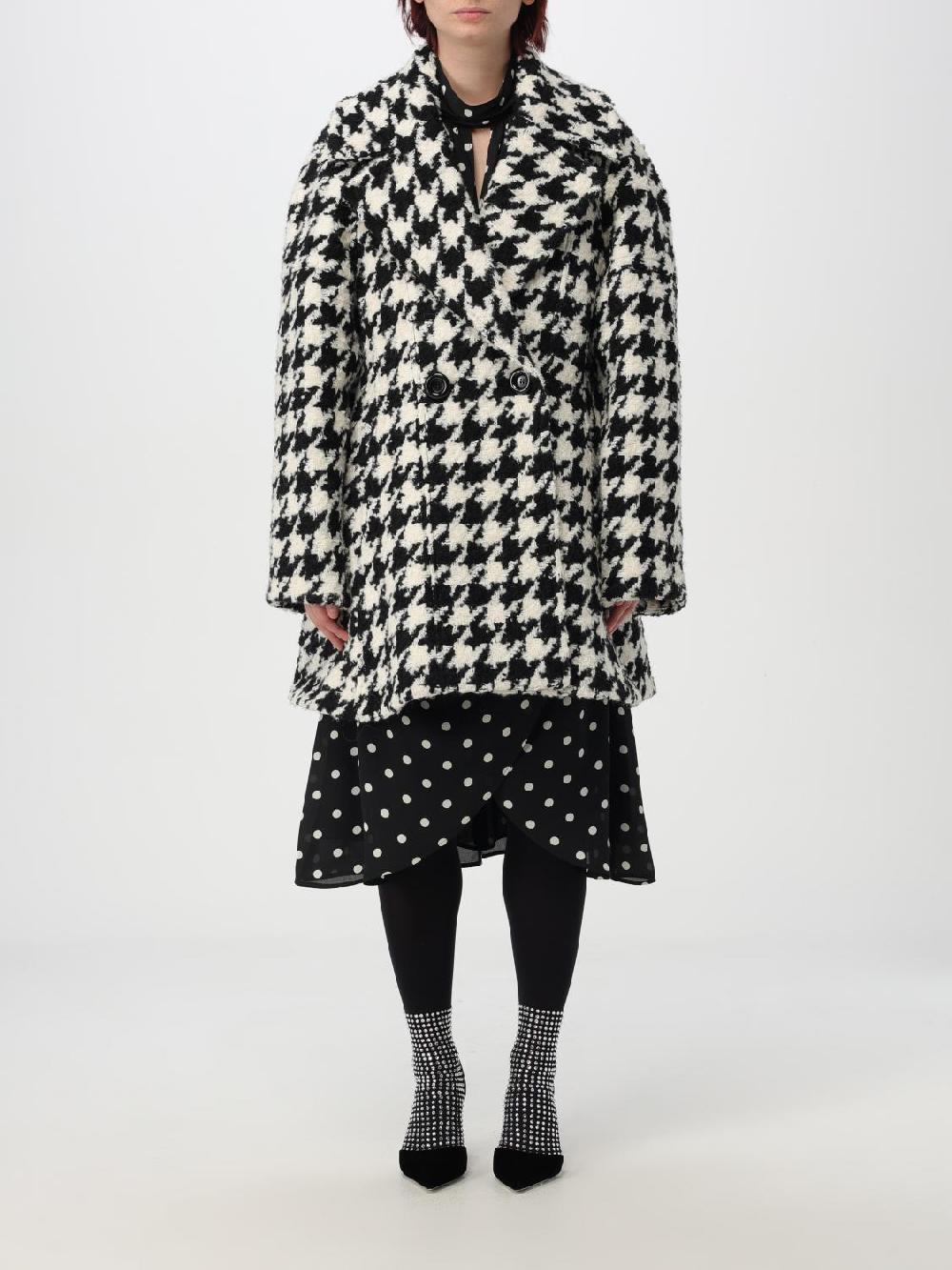 Giglio Cappotto Nina Ricci in lana pied de poule