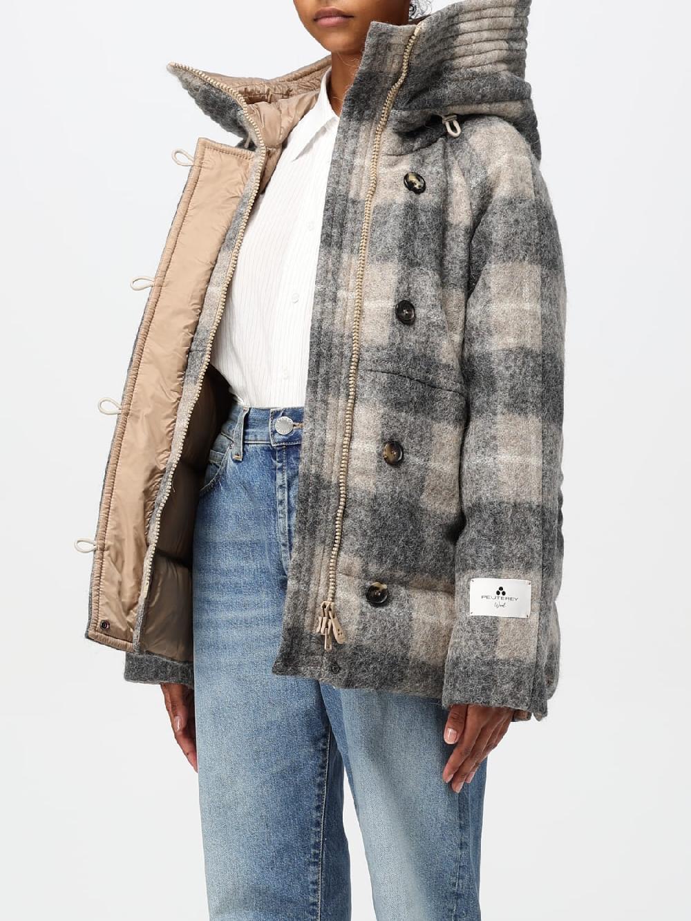 Giglio Cappotto Peuterey In Misto Lana Check