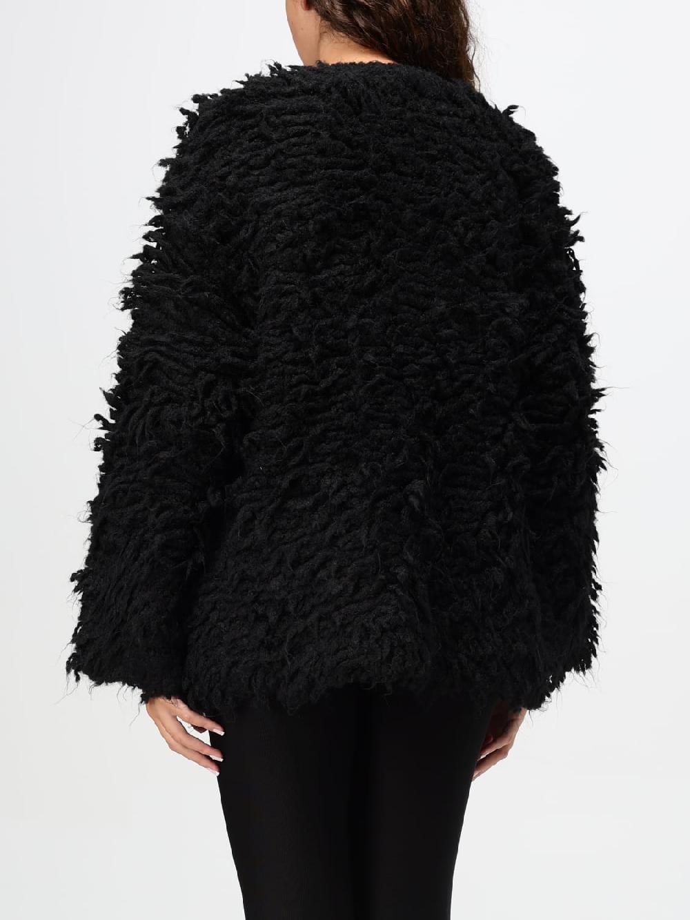 Giglio Cappotto Pinko In Shearling Di Misto Lana