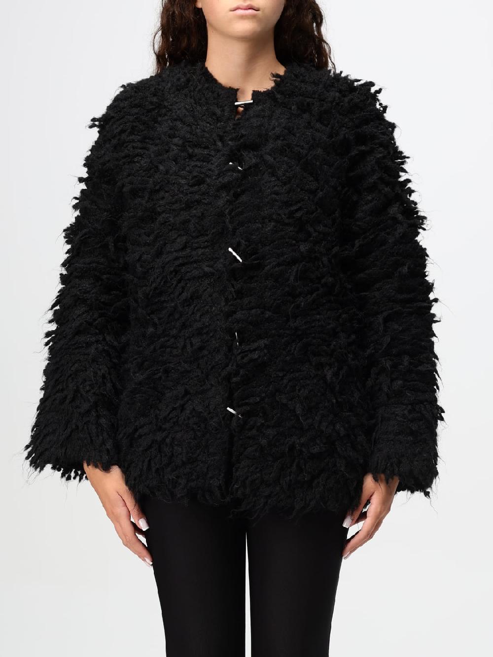 Giglio Cappotto Pinko in shearling di misto lana