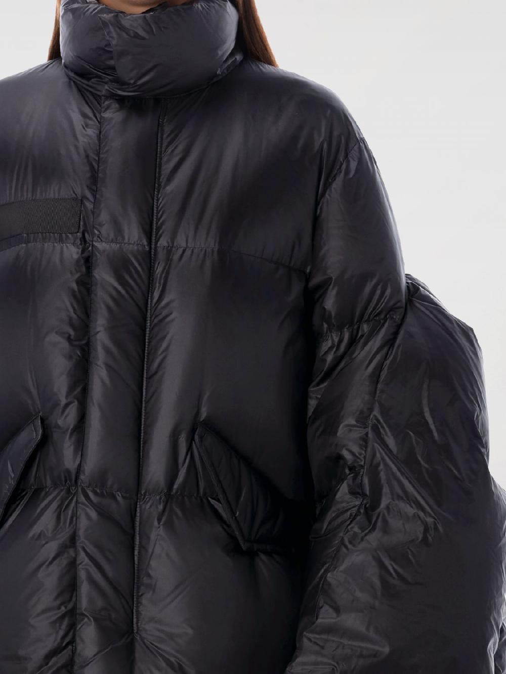 Giglio Cappotto Sacai In Nylon Trapuntato