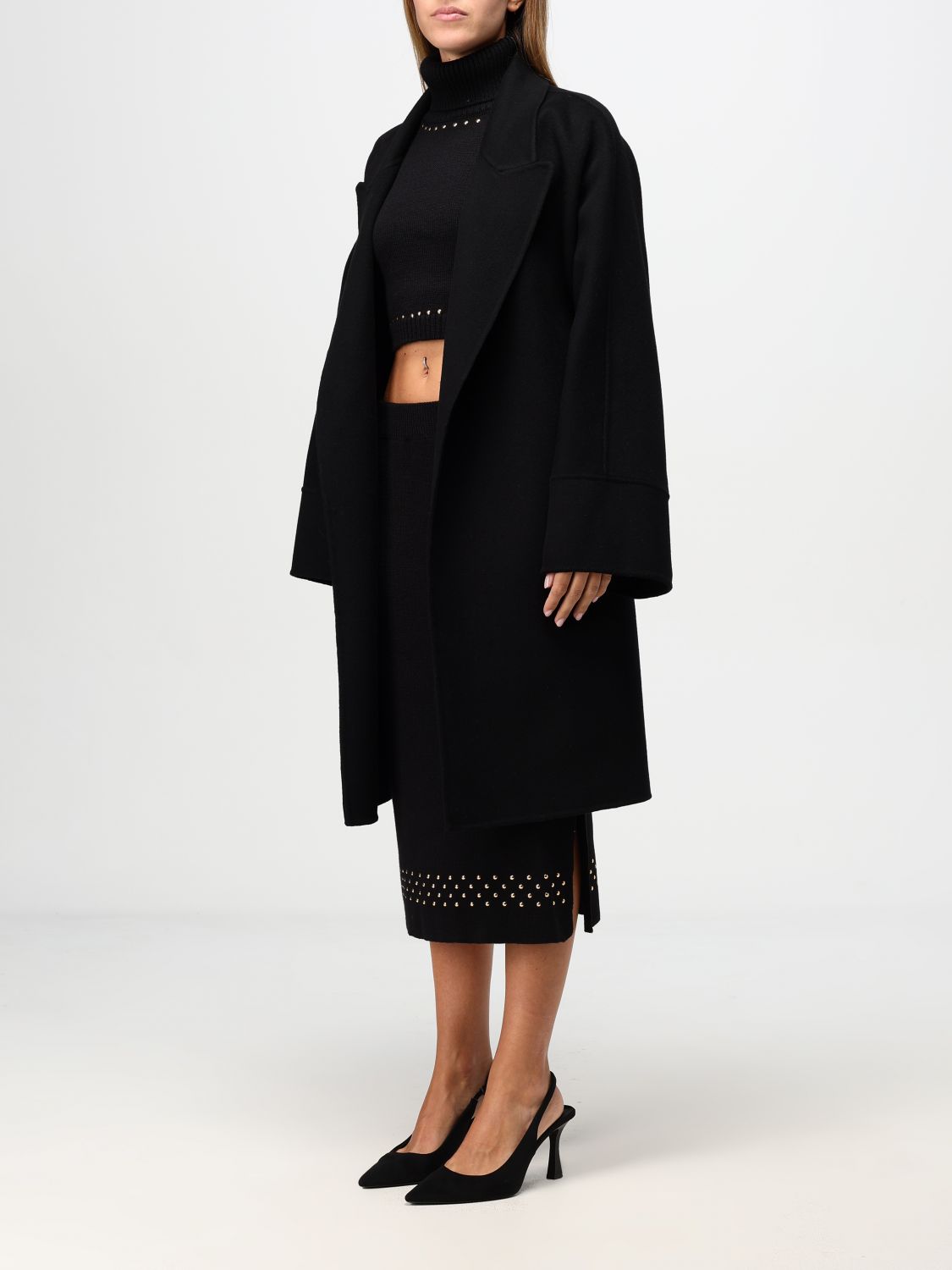Giglio Cappotto Simona Corsellini In Misto Lana