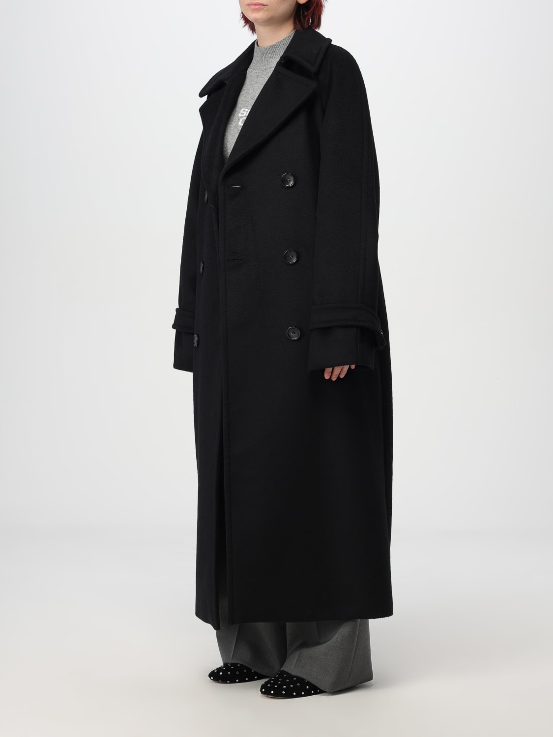 Giglio Cappotto Sportmax In Lana Vergine