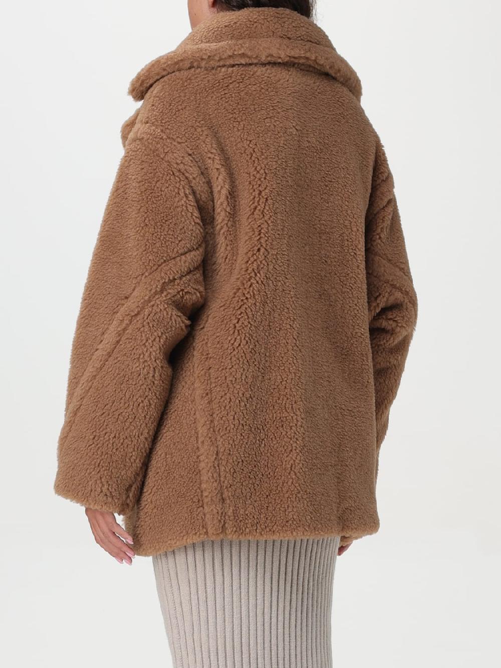 Giglio Cappotto Teddy Max Mara In Lana Di Cammello