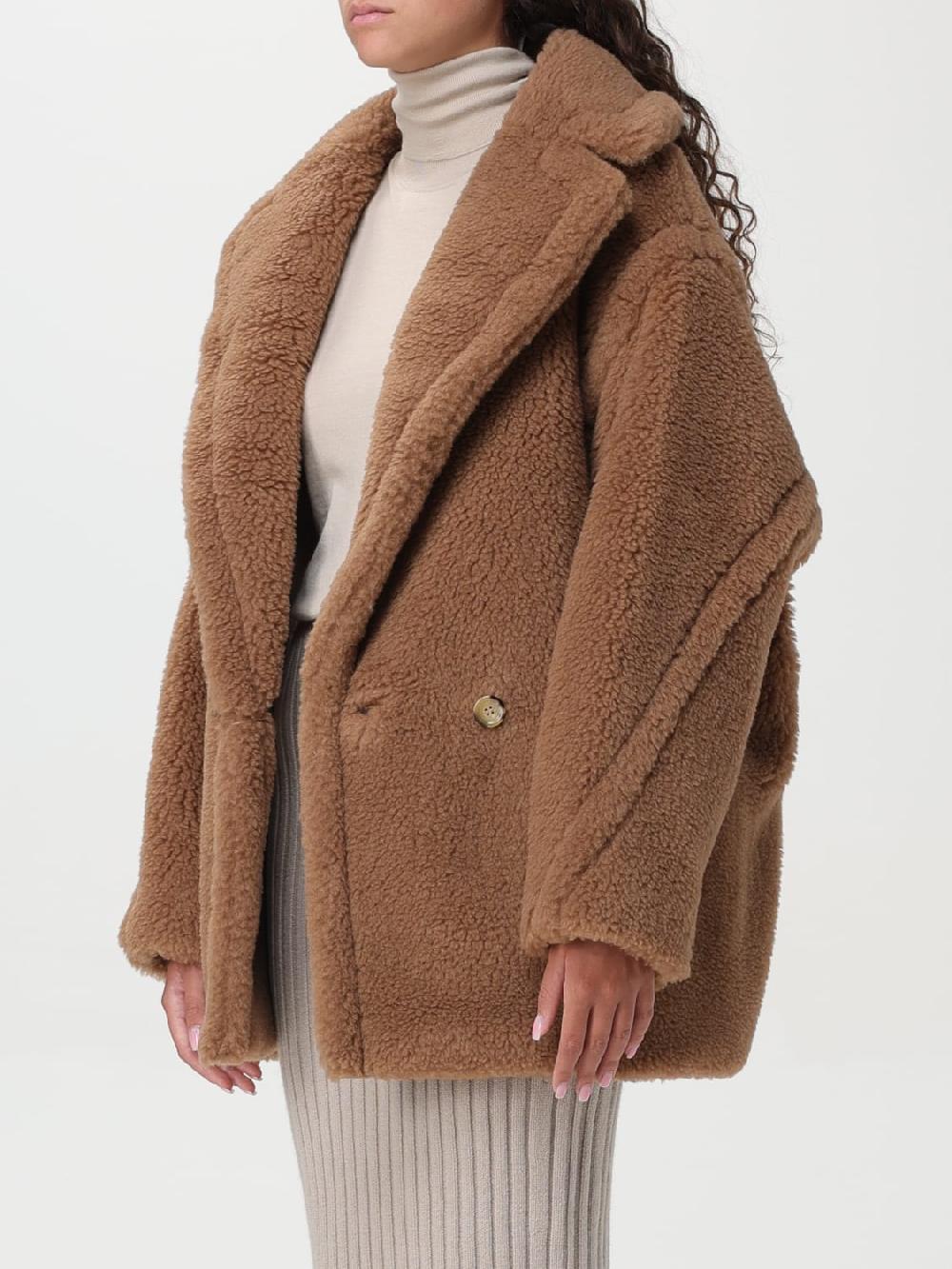 Giglio Cappotto Teddy Max Mara In Lana Di Cammello
