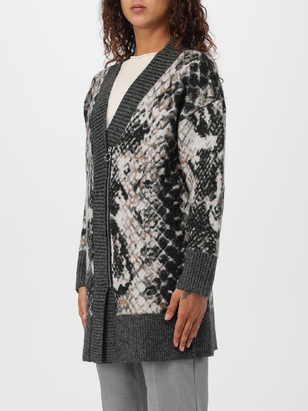 Giglio Cappotto Twinset - Actitude In Panno Jacquard