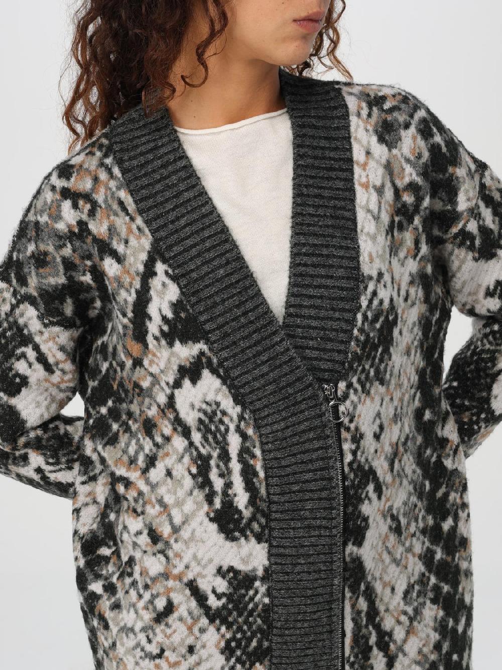 Giglio Cappotto Twinset - Actitude In Panno Jacquard