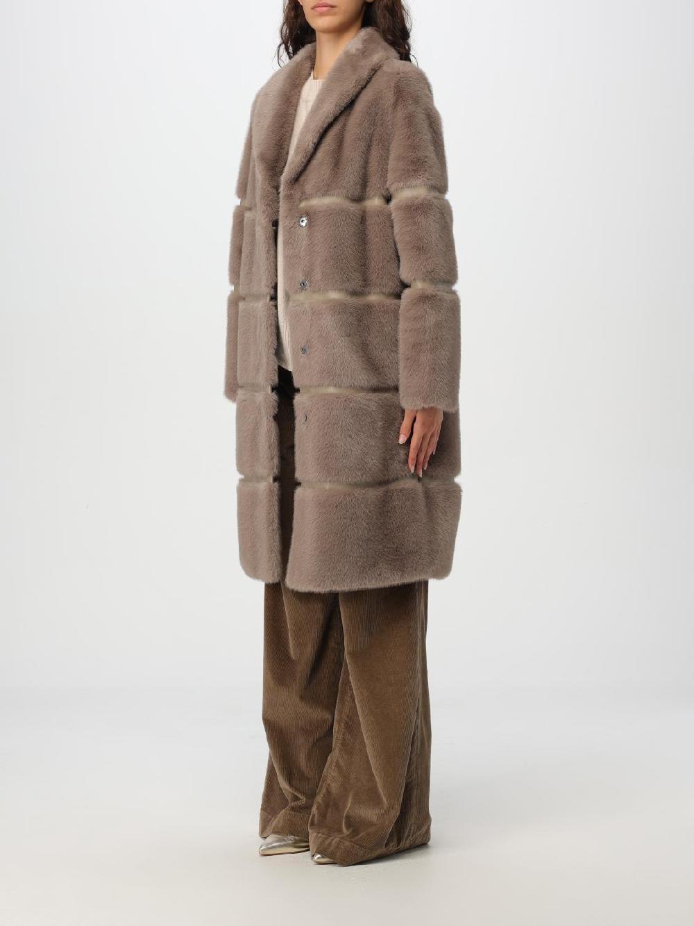 Giglio Cappotto Twinset In Pelliccia Sintetica