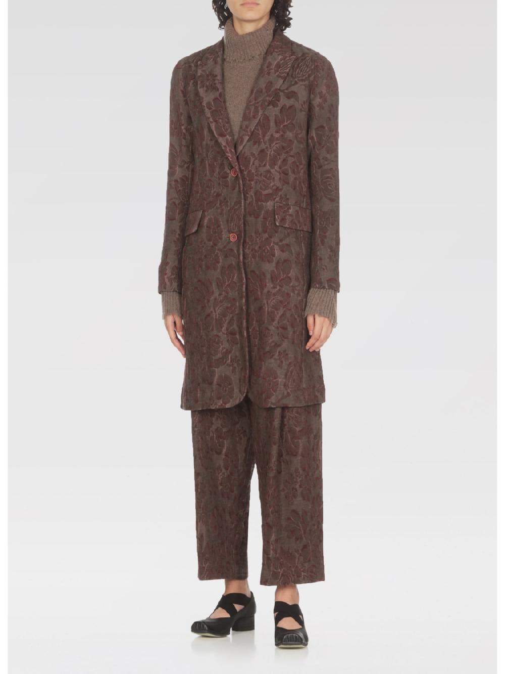 Giglio Cappotto Uma Wang In Misto Cotone E Lino