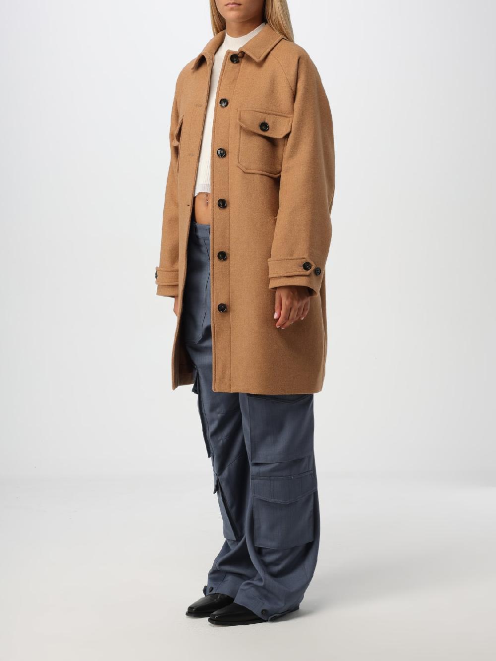 Giglio Cappotto Woolrich In Misto Lana Check