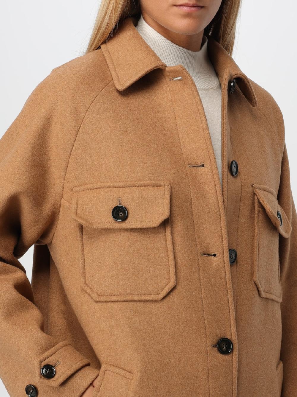 Giglio Cappotto Woolrich In Misto Lana Check