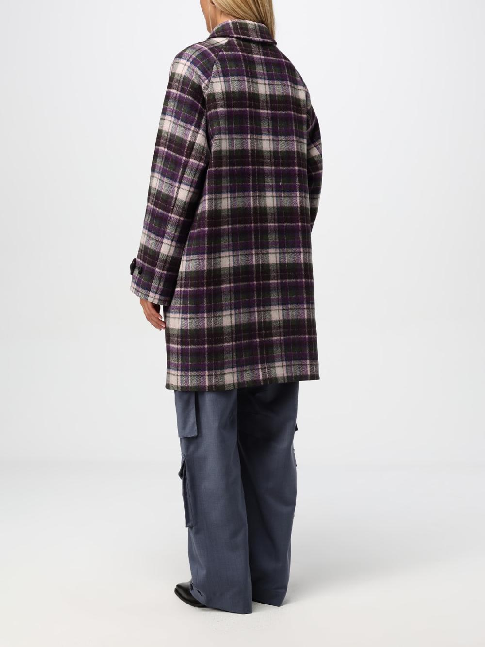 Giglio Cappotto Woolrich In Misto Lana Check
