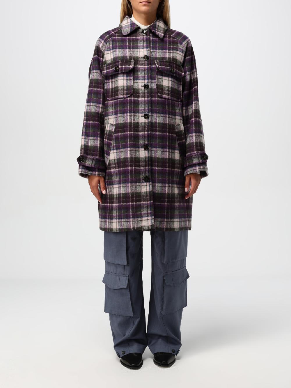 Giglio Cappotto Woolrich in misto lana check