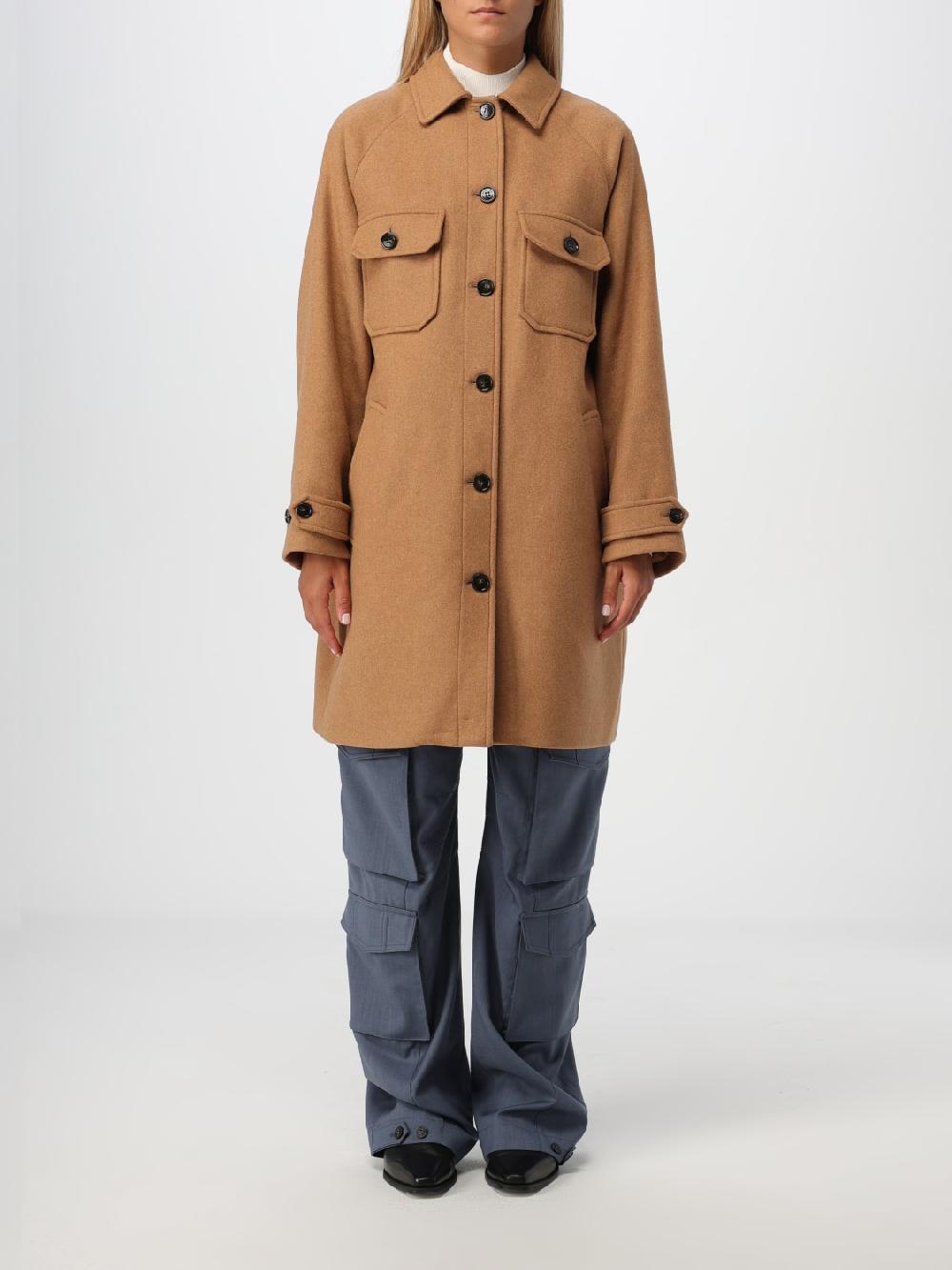 Giglio Cappotto Woolrich in misto lana check