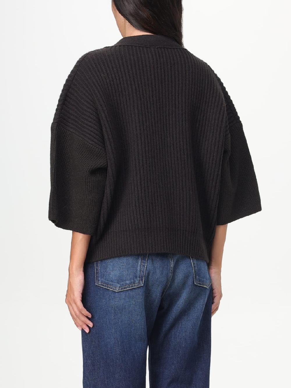 Giglio Cardigan A Coste Pinko In Lana E Cashmere