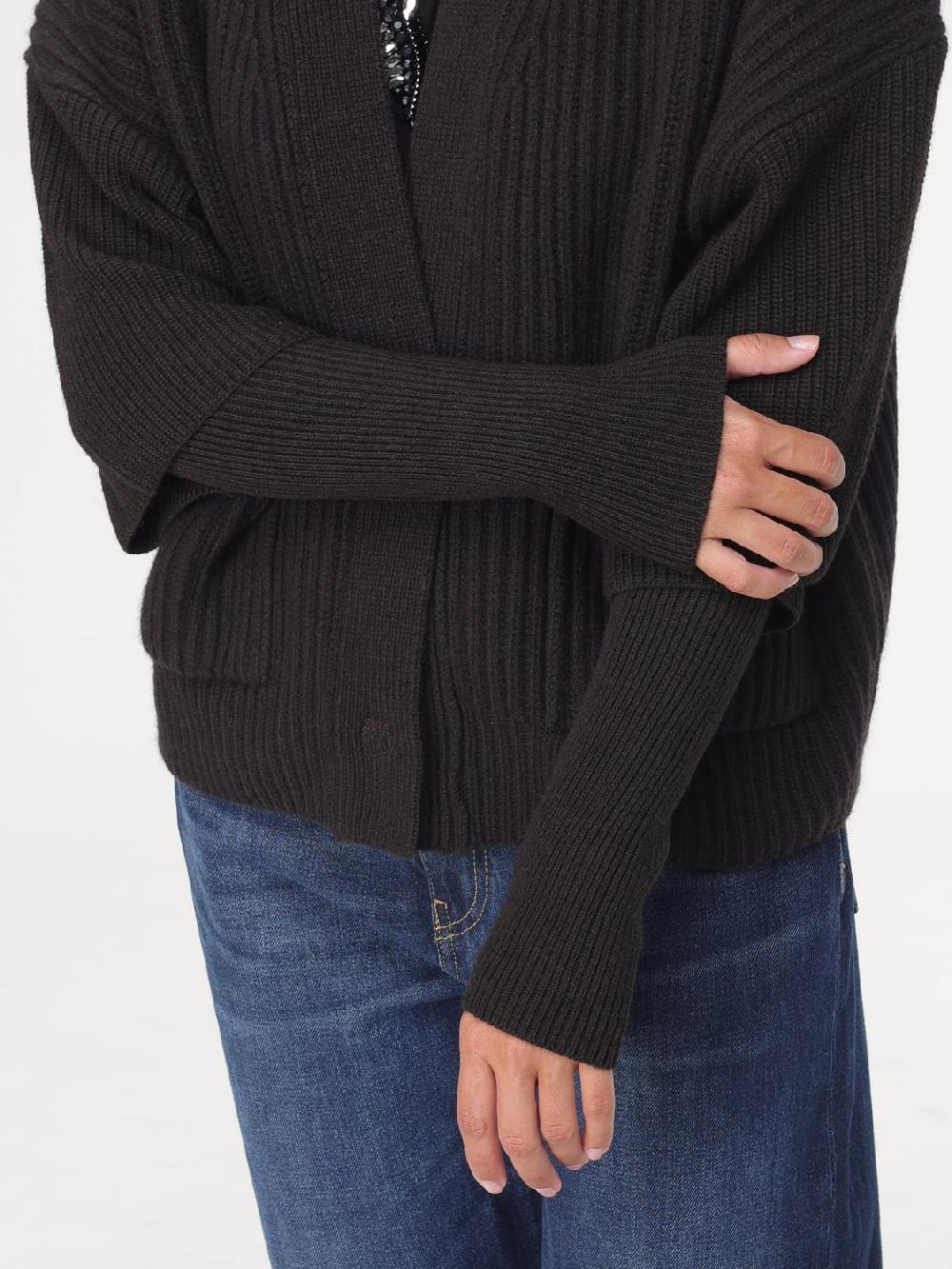 Giglio Cardigan A Coste Pinko In Lana E Cashmere