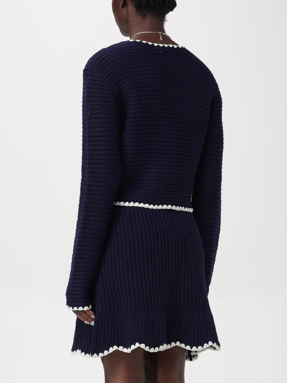 Giglio Cardigan A Girocollo Crochet Self-Portrait