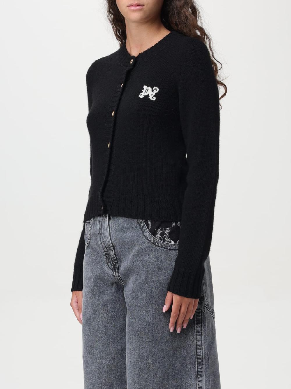 Giglio Cardigan A Girocollo Palm Angels