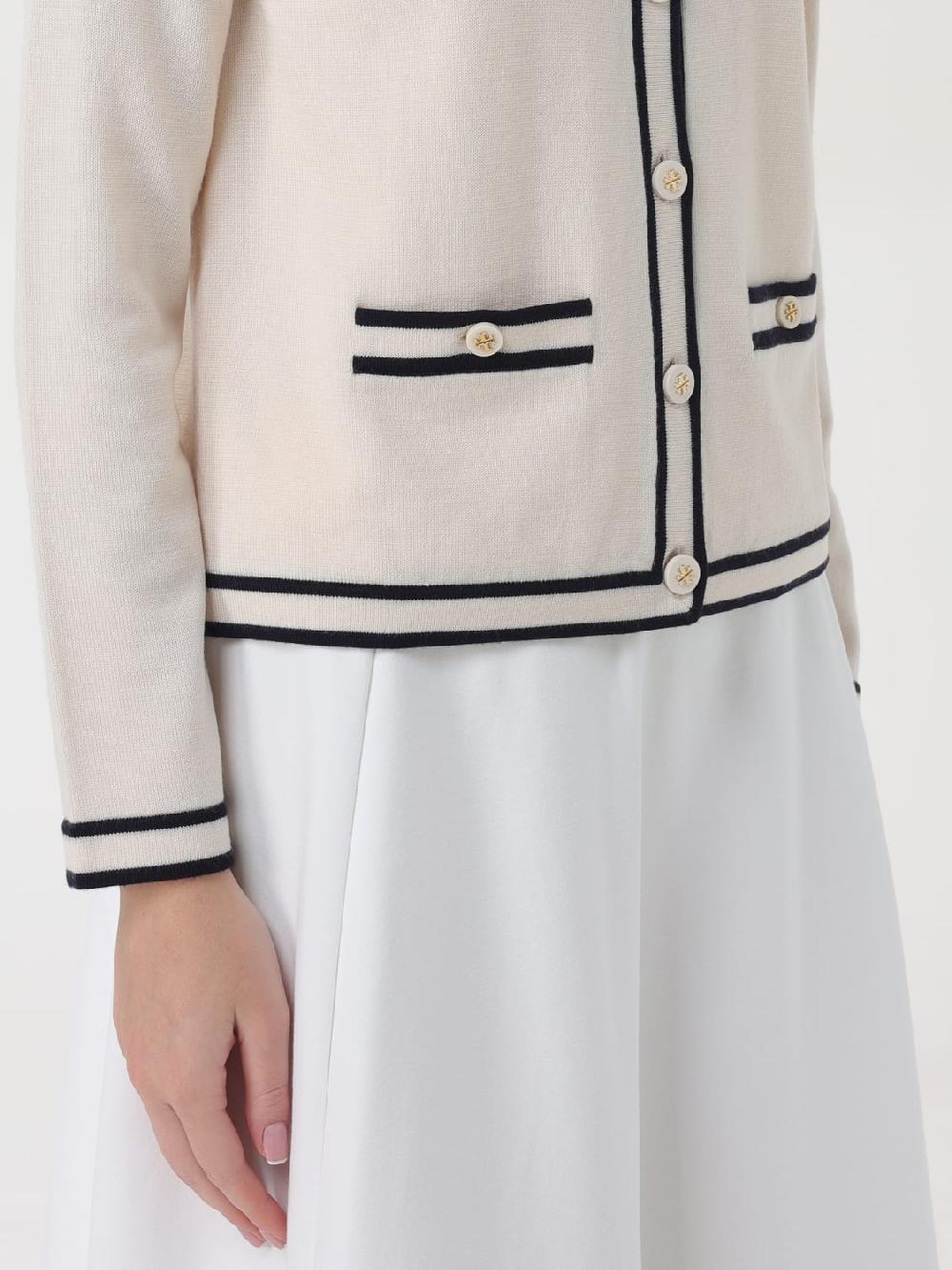 Giglio Cardigan A Girocollo Tory Burch