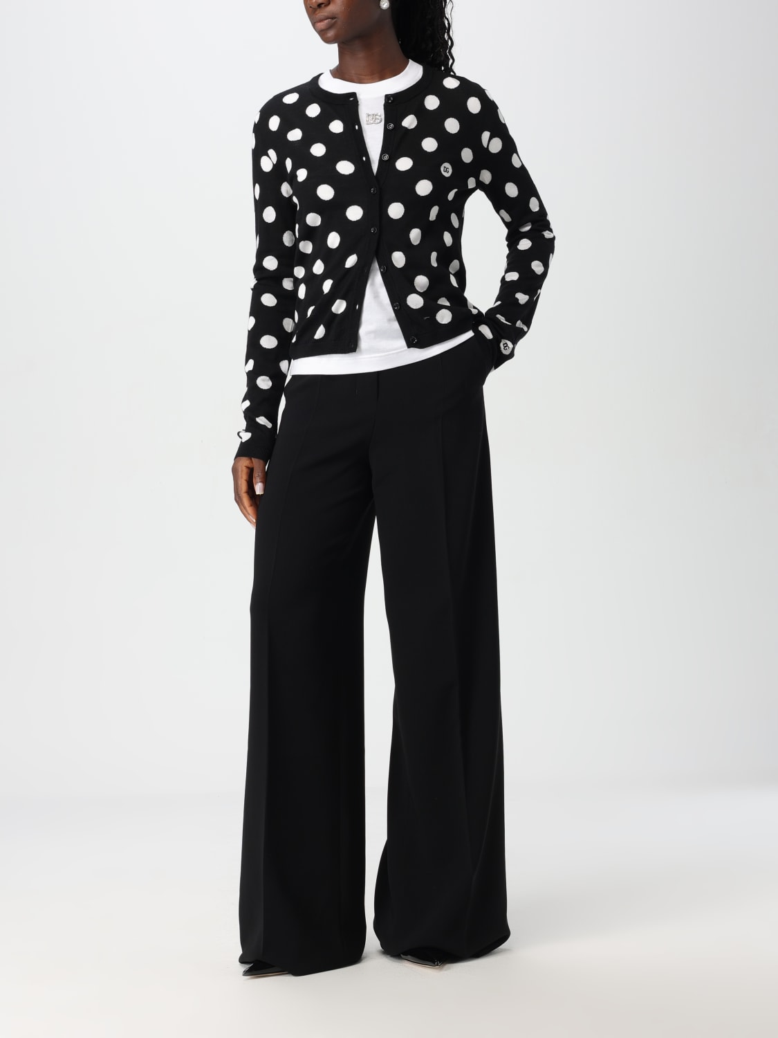 Giglio Cardigan A Pois Dolce & Gabbana