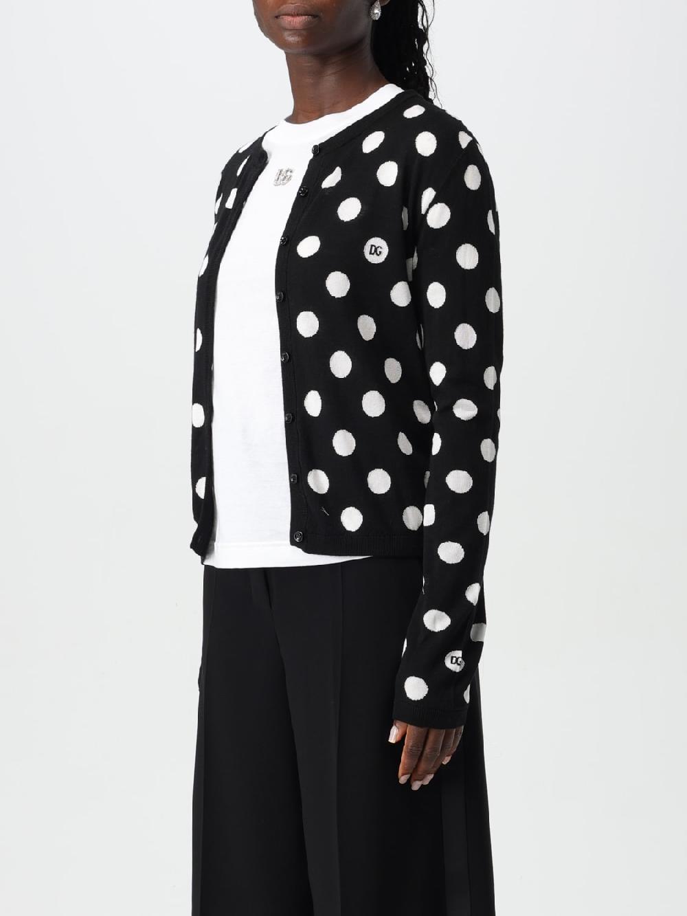 Giglio Cardigan A Pois Dolce & Gabbana