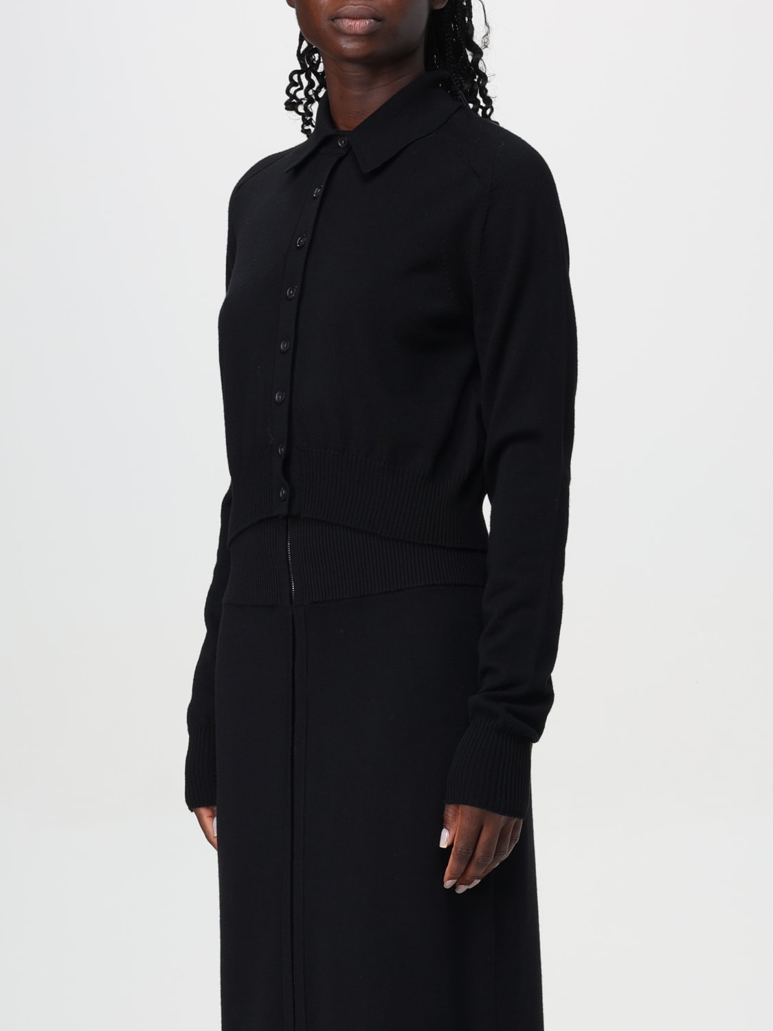 Giglio Cardigan A Polo Sportmax In Lana Vergine