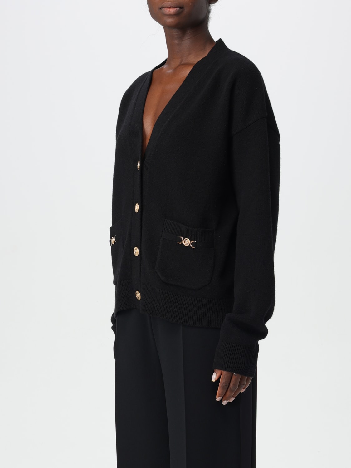 Giglio Cardigan A V Versace In Cashmere