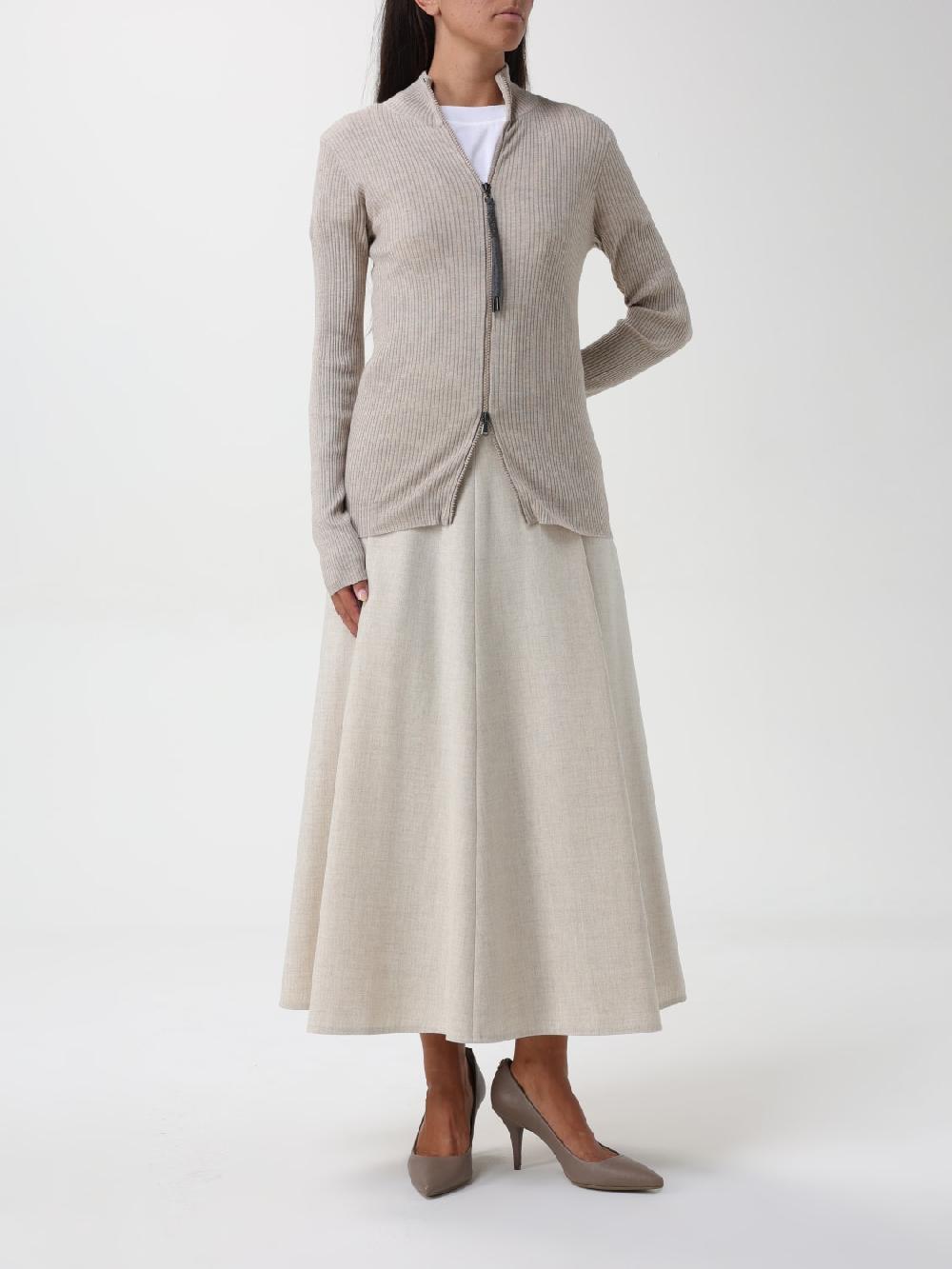 Giglio Cardigan Con Zip Brunello Cucinelli
