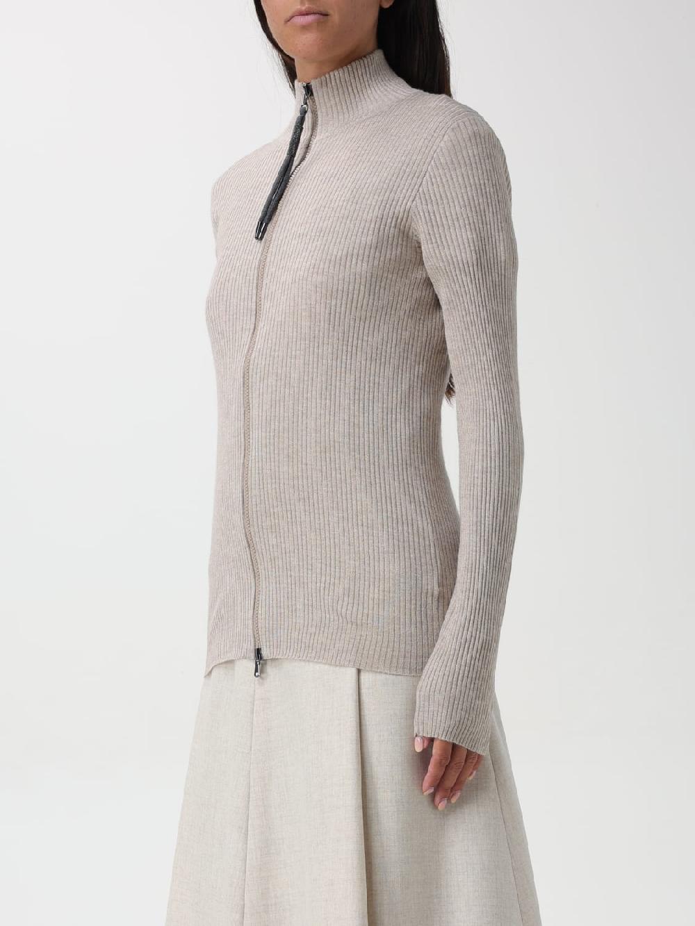 Giglio Cardigan Con Zip Brunello Cucinelli