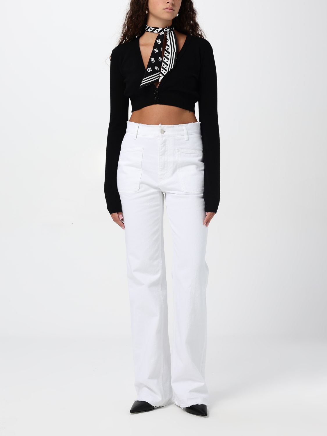 Giglio Cardigan Crop A V Dolce & Gabbana