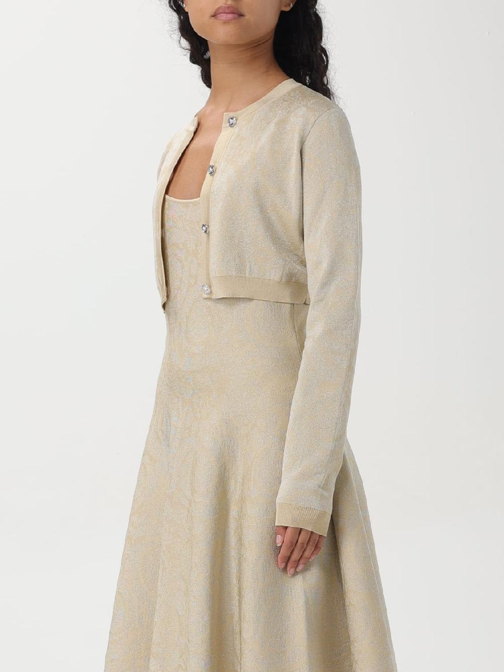 Giglio Cardigan Crop Versace In Viscosa Baroque