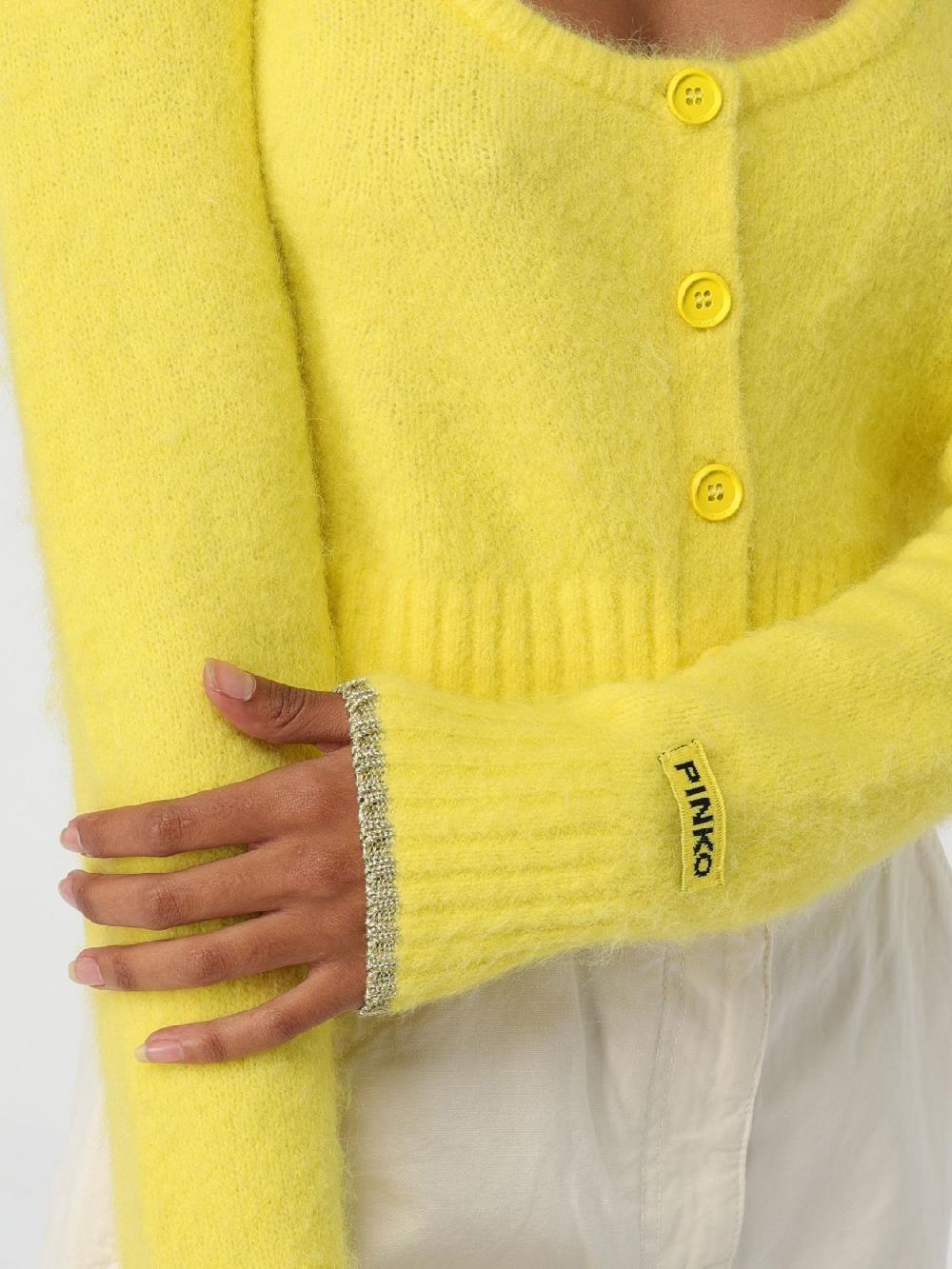 Giglio Cardigan Cropped Pinko In Misto Lana