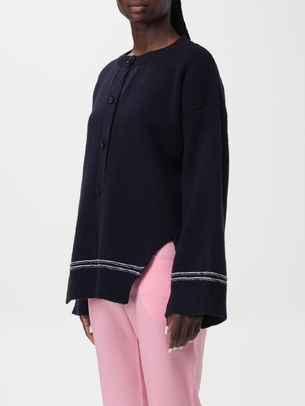 Giglio Cardigan Di Lana Con Logo Posteriore Marni