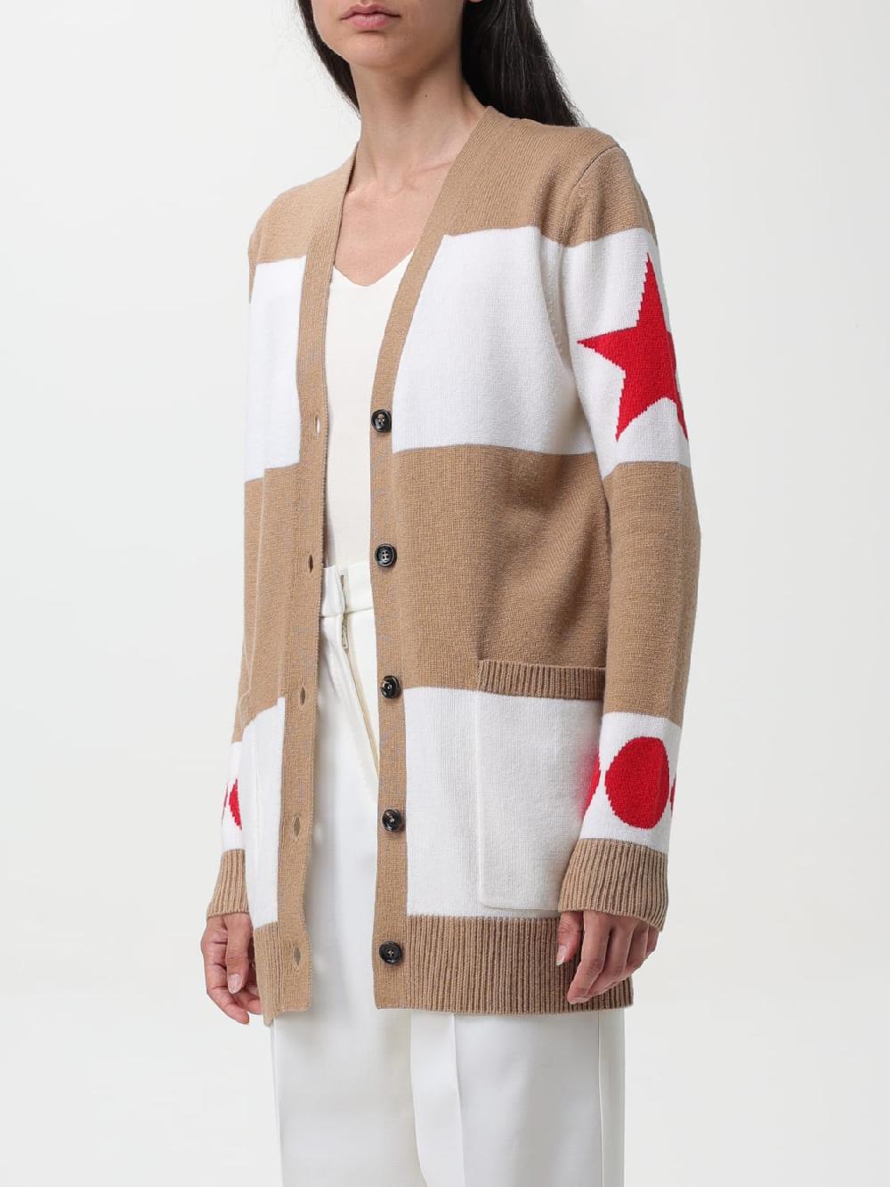 Giglio Cardigan Di Lana Con Stelle Max Mara