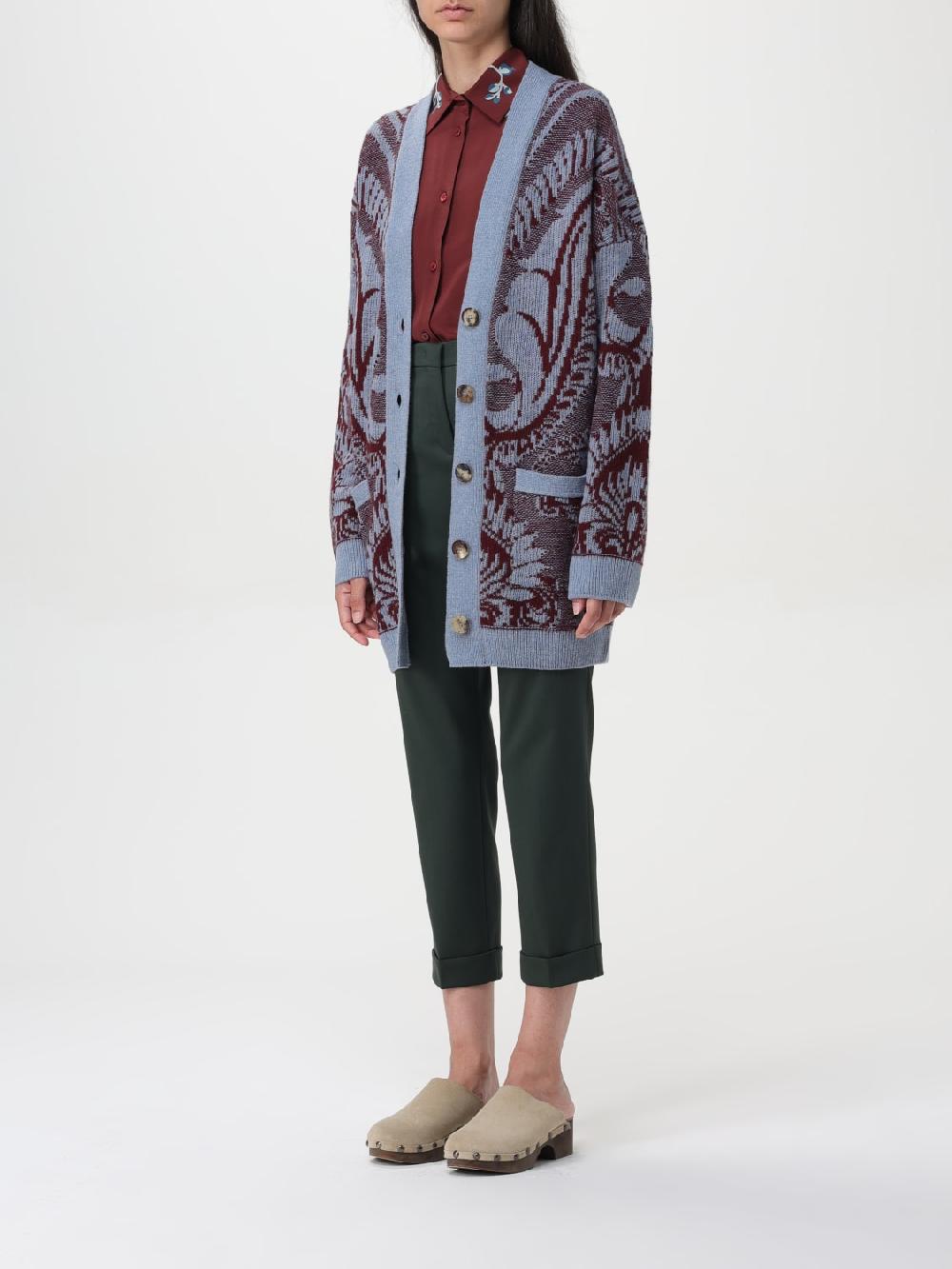 Giglio Cardigan Di Lana Paisley Etro