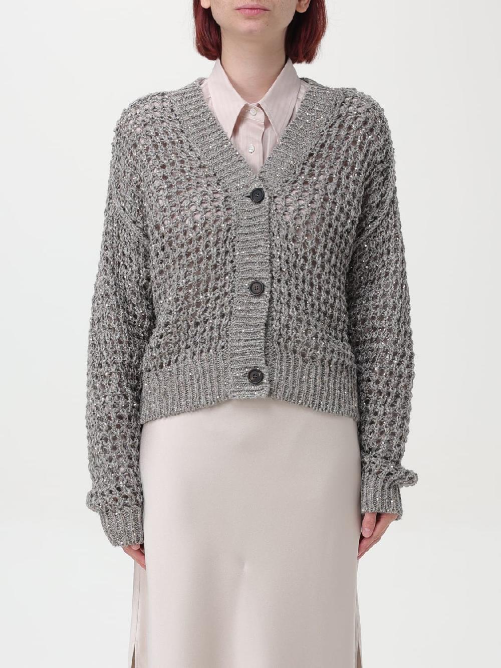 Giglio Cardigan di lino e seta Brunello Cucinelli