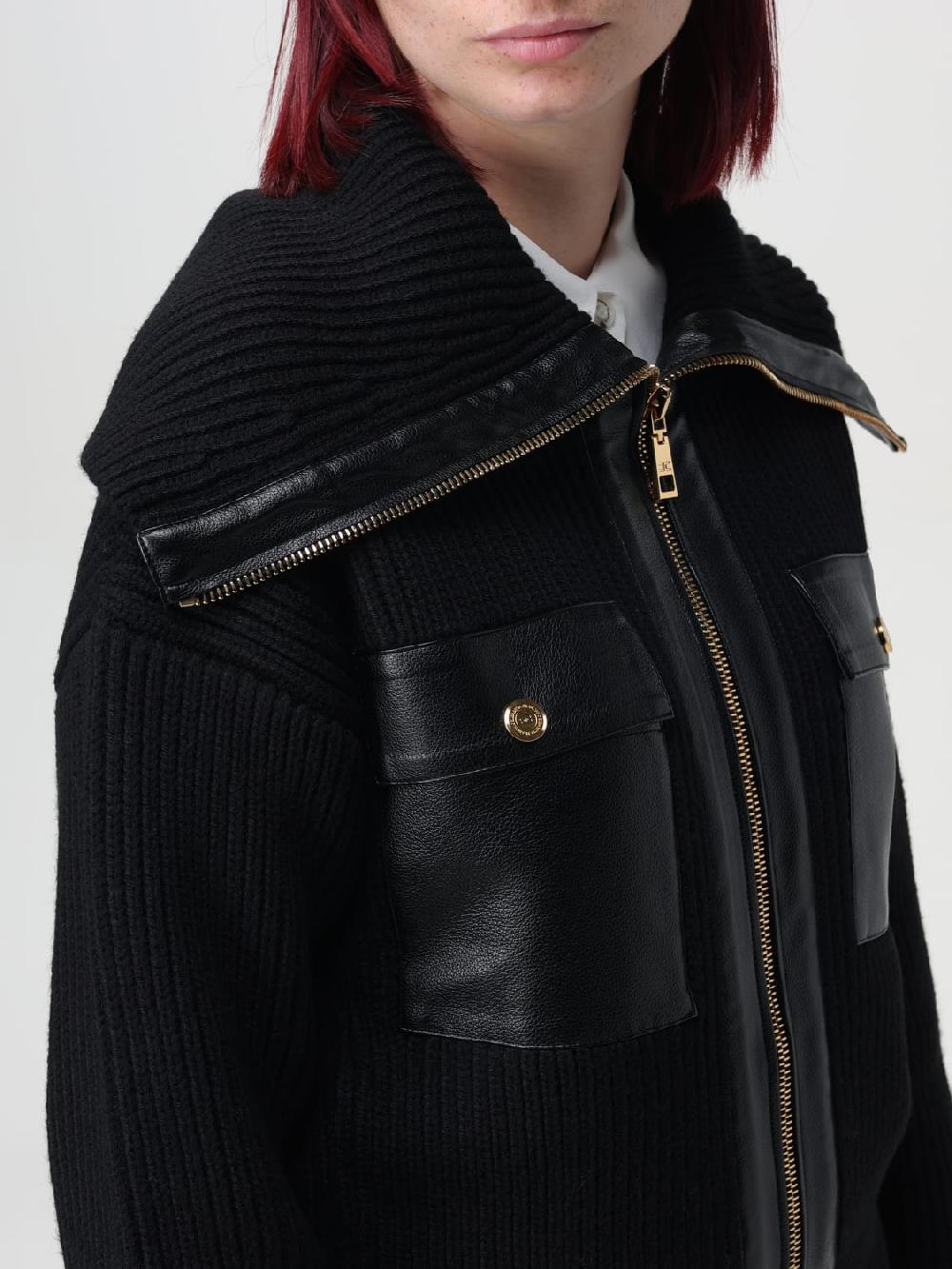 Giglio Cardigan Elisabetta Franchi In Lana A Coste