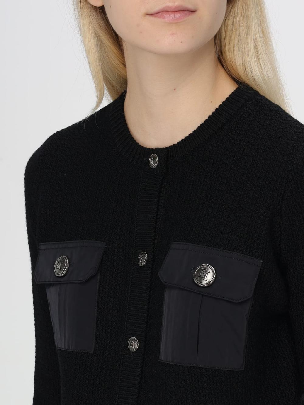 Giglio Cardigan Elisabetta Franchi In Misto Lana