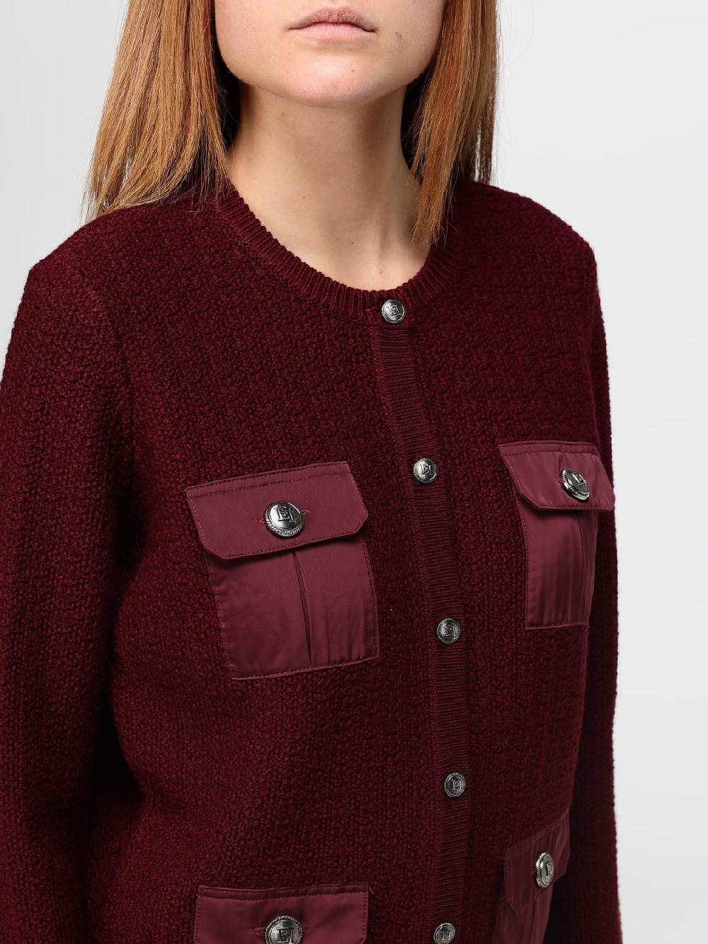 Giglio Cardigan Elisabetta Franchi In Misto Lana
