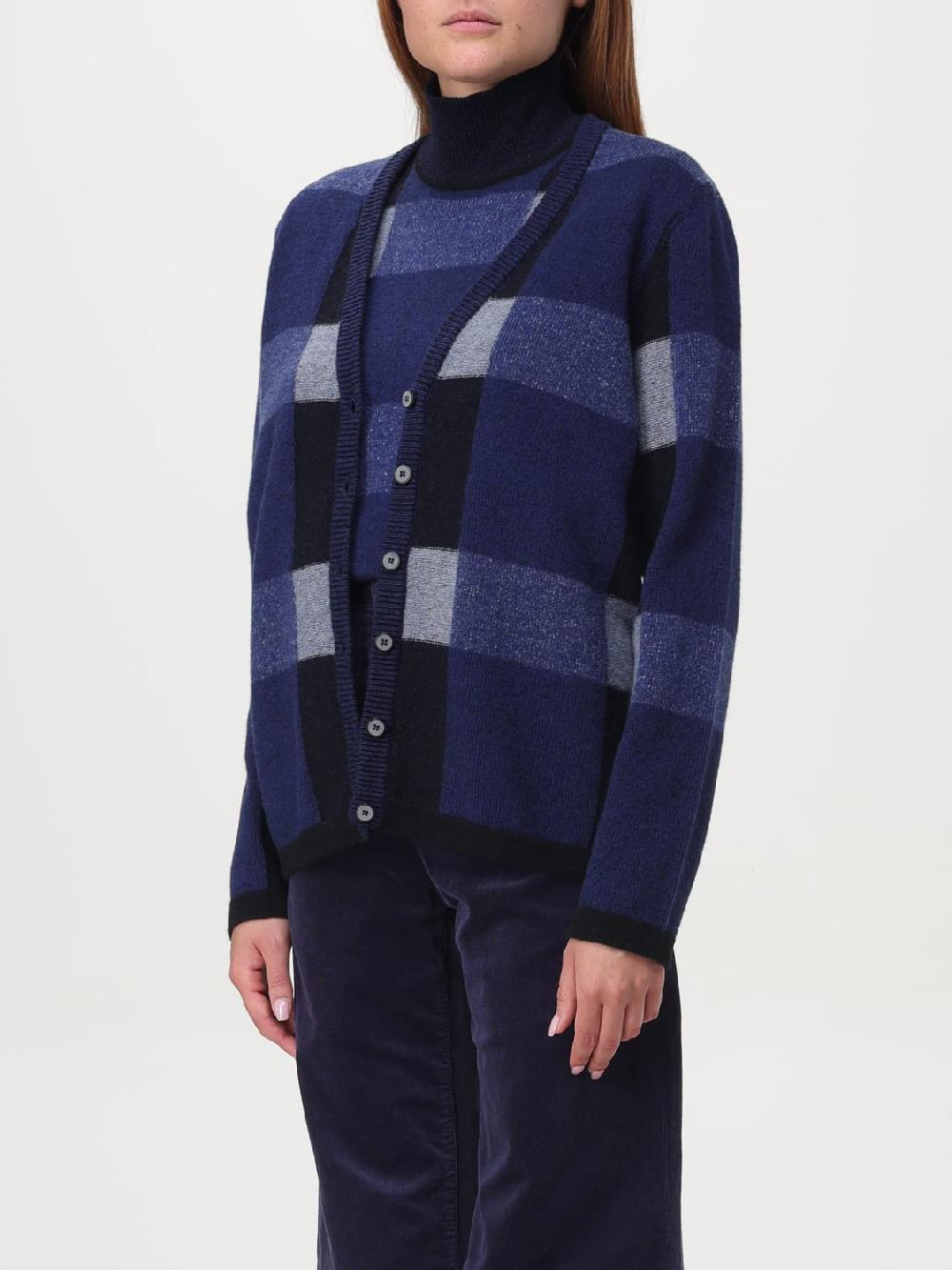 Giglio Cardigan Emporio Armani In Lana A Quadri