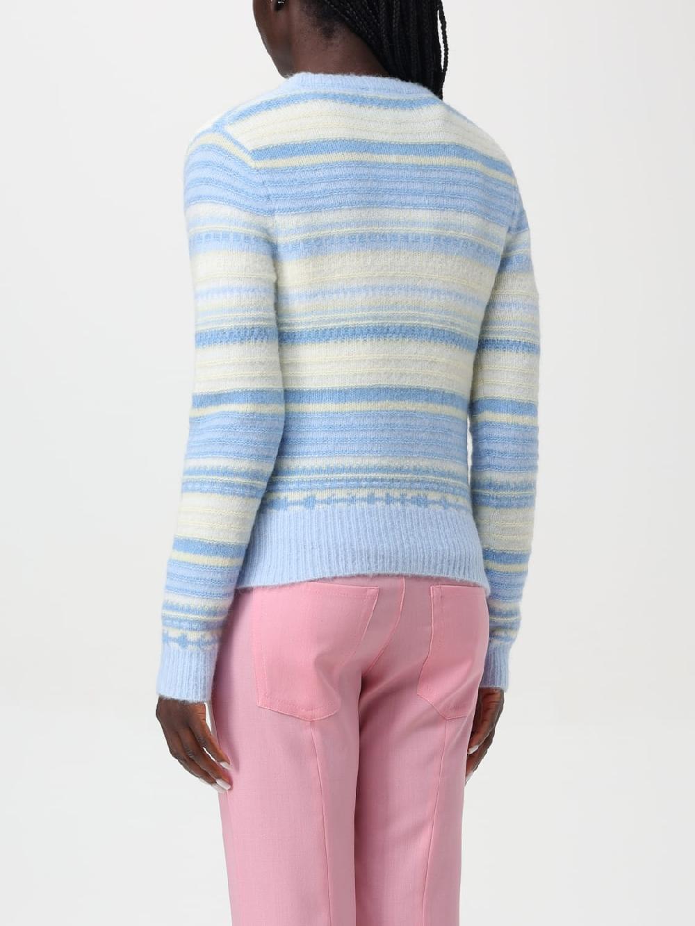 Giglio Cardigan In Alpaca A Righe Ganni