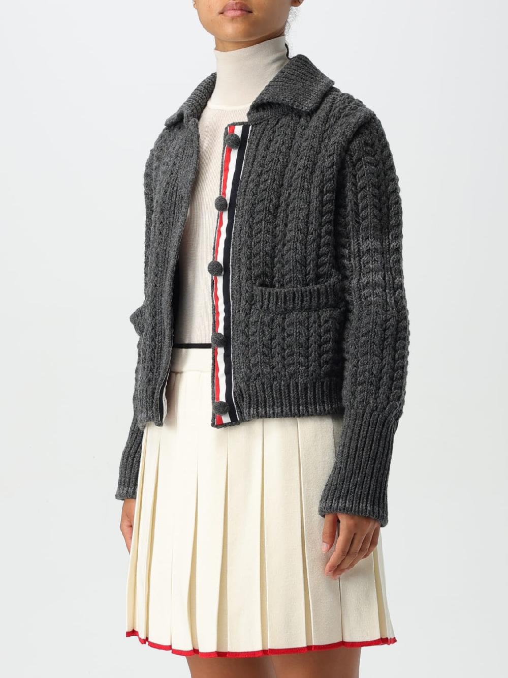 Giglio Cardigan In Lana Tricot Thom Browne