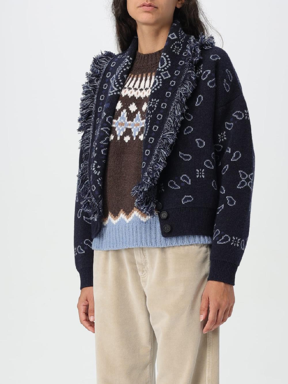 Giglio Cardigan In Lana Vergine E Cashmere Alanui