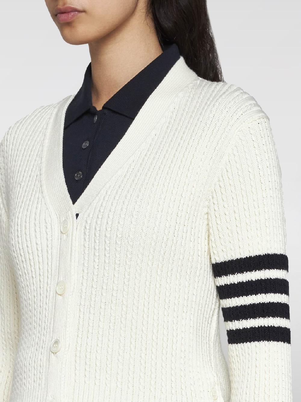Giglio Cardigan In Lana Vergine Thom Browne