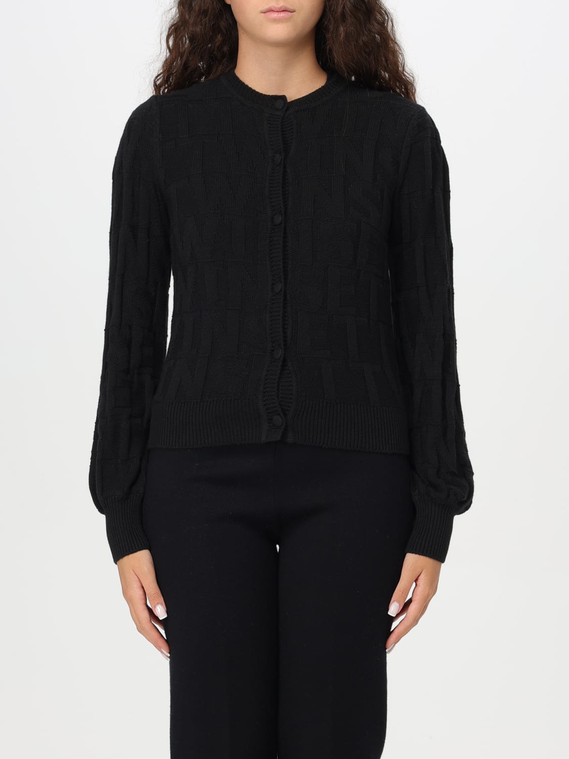 Giglio Cardigan logato Twinset in misto cashmere