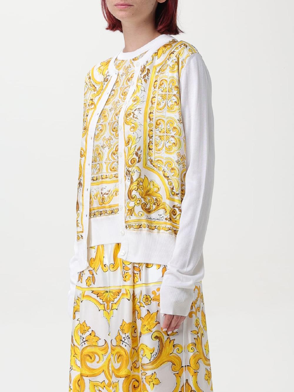 Giglio Cardigan Maioliche Dolce & Gabbana