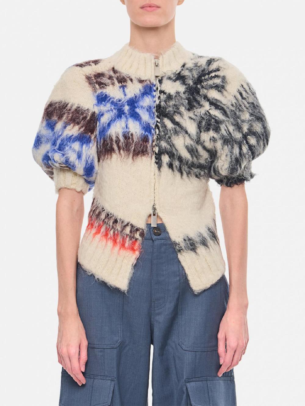 Giglio Cardigan Sacai in misto lana